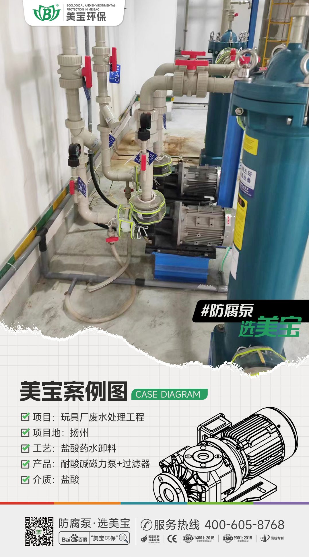 玩具廠鹽酸廢水處理用什么泵？